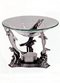 Pewter Oil Burner (Dolphins)