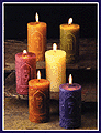 Classic Carved Candles (4