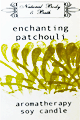 Natural Body & Bath Soy Candle - Enchanting Patchouli
