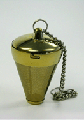Gold Tea Cone Hanging Herbal Infuser